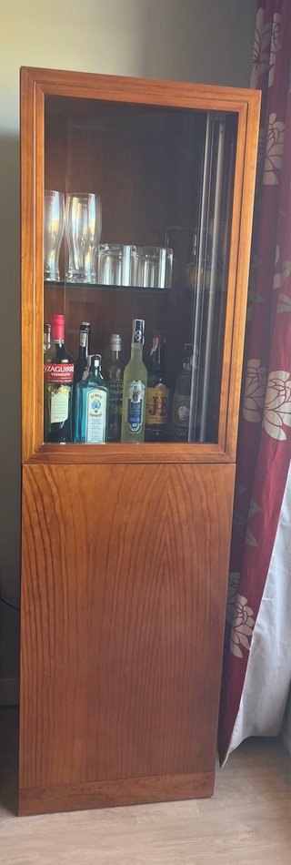 Mueble bar madera pino Valsain