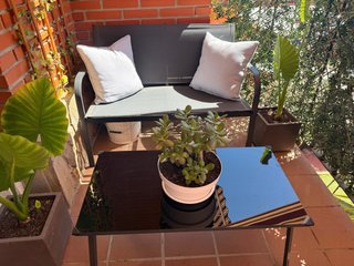 Conjunto Sillón y Mesa Jardín