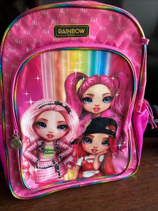 Mochila Escolar Rainbow High Rosa