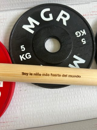 Pesas de juguete de madera Minigymrats NIÑA