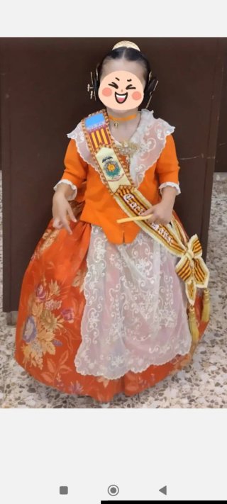 Traje de Fallera Niña 3 años.