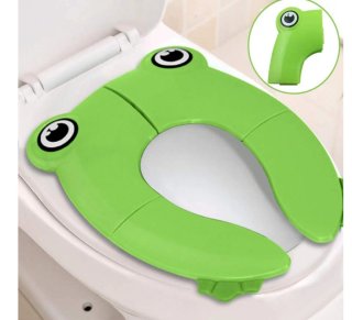 Asiento reductor WC infantil rana verde