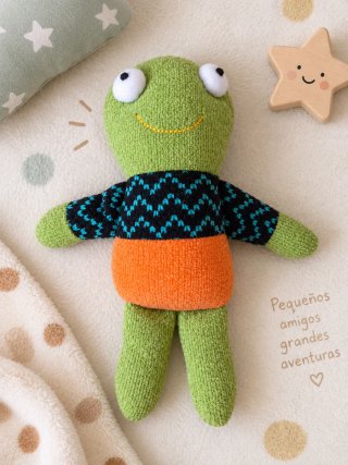 Peluche Rana Tejida