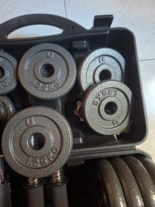 Set Mancuernas Hierro Fundido 30 Kg