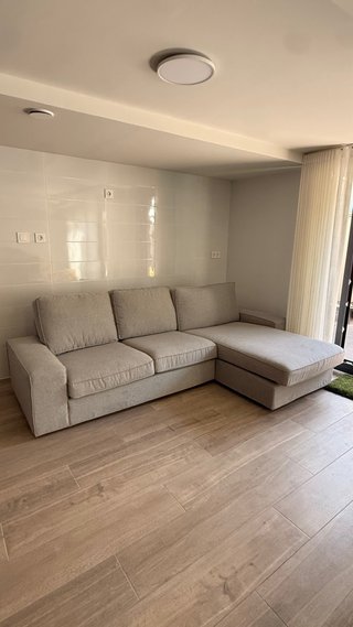 Sofá Kivik 3 plazas chaiselongue gris Ikea