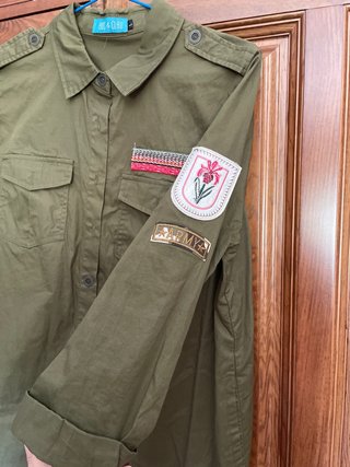 Camisa/chaqueta HOC & CLO verde militar
