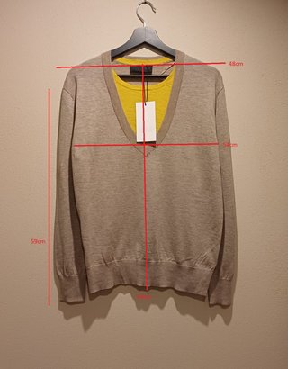 Maglia Zara Misto Lana Beige Giallo