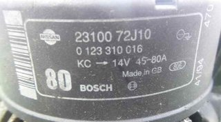 Alternador 0123310016 nissan primera 311971