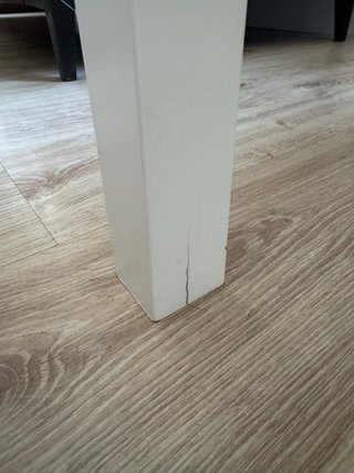 Mesa de centro Ikea blanca y madera