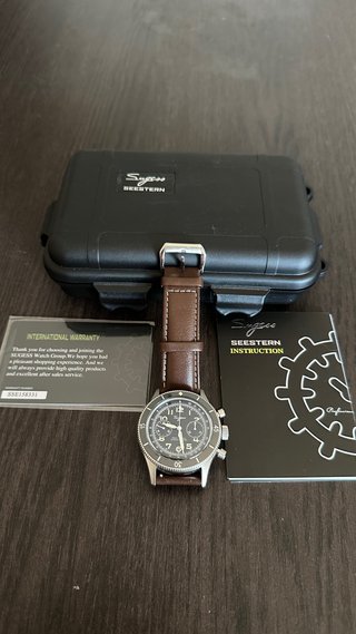 Reloj Sugess Air Command Marrón/Negro