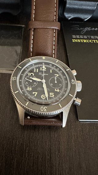 Reloj Sugess Air Command Marrón/Negro