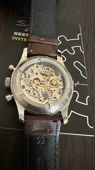 Reloj Sugess Air Command Marrón/Negro