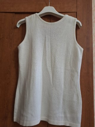Canotta bianca in maglia