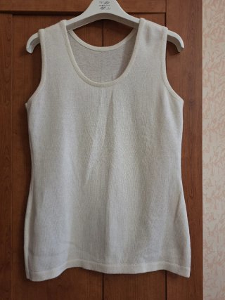 Canotta bianca in maglia