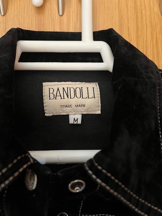 Cazadora vaquera Bandolli negra mujer