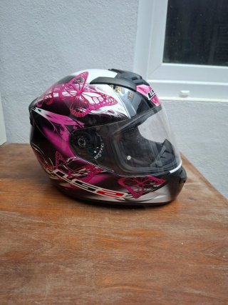 Casco Moto Integral Mujer LS2 T.M Mariposas