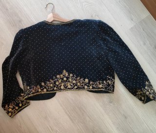 Chaqueta torera Lexus terciopelo bordada