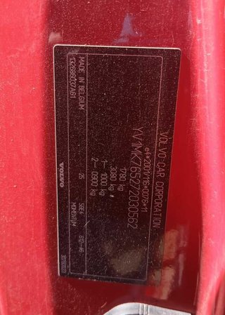 Volvo 447779 airbag cortina delantero derecho c30