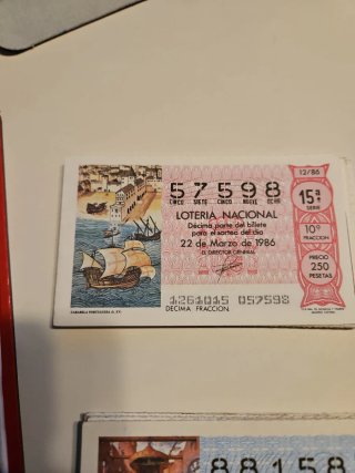 Coleccion Décimos Lotería Nacional de 1982 a 2026