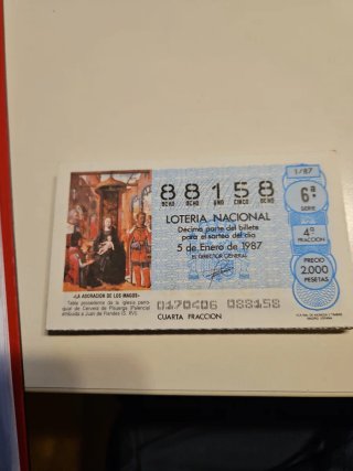 Coleccion Décimos Lotería Nacional de 1982 a 2026