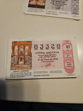 Coleccion Décimos Lotería Nacional de 1982 a 2026