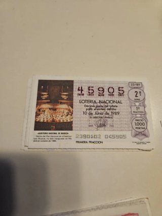 Coleccion Décimos Lotería Nacional de 1982 a 2026