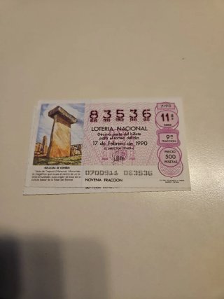 Coleccion Décimos Lotería Nacional de 1982 a 2026
