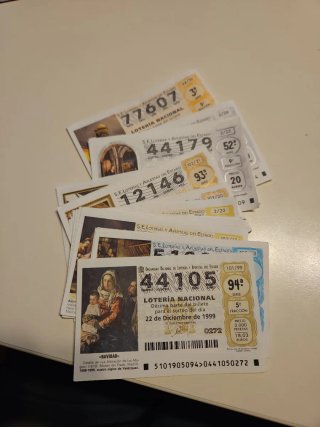 Coleccion Décimos Lotería Nacional de 1982 a 2026