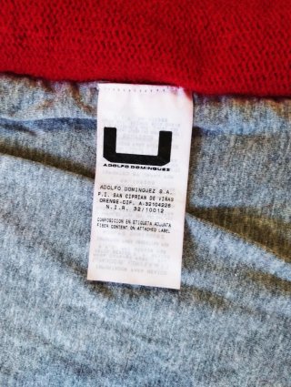 Sudadera Adolfo Dominguez Lana Hombre Roja