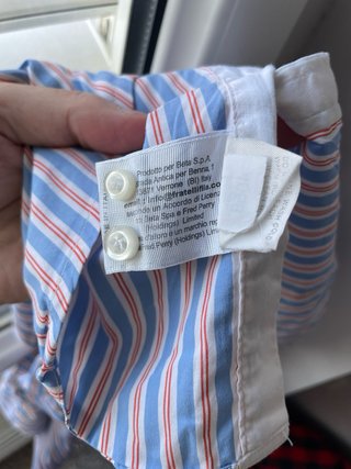 Camicia Fred Perry Donna S Azzurra Righe