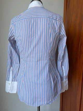 Camicia Fred Perry Donna S Azzurra Righe