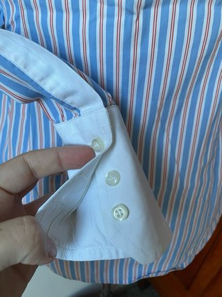 Camicia Fred Perry Donna S Azzurra Righe