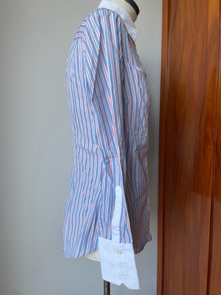 Camicia Fred Perry Donna S Azzurra Righe