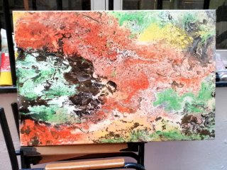 Cuadro Original acrilico pintura del artista 60x40