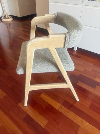 Conjunto 4 sillas comedor verde azulado