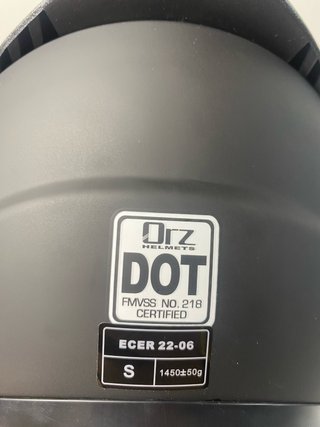: Casco Moto Modular ORZ Negro Mate Talla S