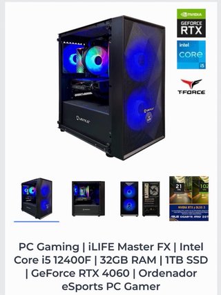 Ordenador gamer, totalmente nuevo.