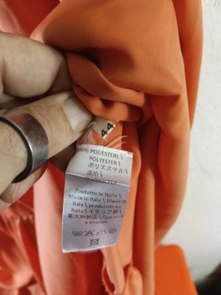 Abito lungo Carolina Rivi arancione