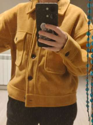 Chaquetón Mostaza Nice Things Talla M