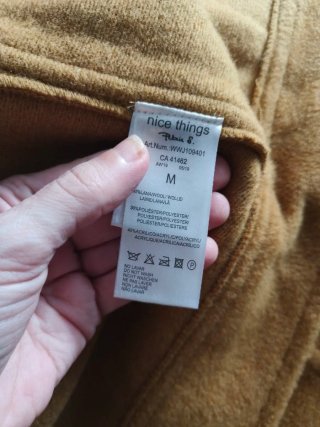 Chaquetón Mostaza Nice Things Talla M