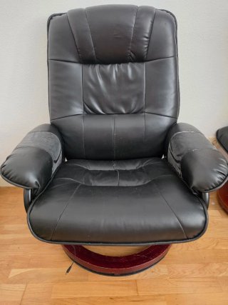 Sillón relax eléctrico giratorio 360º – negro