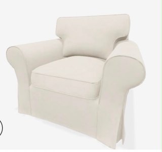 Sillón individual blanco Ikea