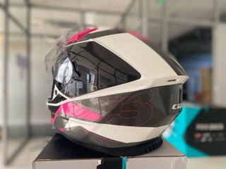 Casco Integral CGM ONYX SPORT Gris Rosa Fluo