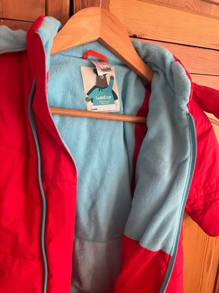 Mono de nieve niño 2 años Wedze Decathlon rojo