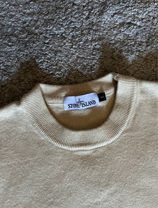 Jersey Stone Island Hombre Beige