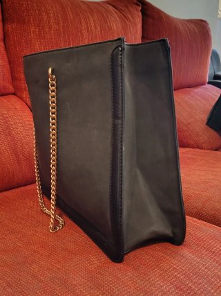 Bolso Tote Shopper JustFab Negro/Gris