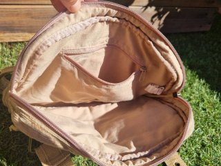 Bolso beige de tela