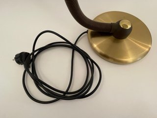 Lampada da Tavolo Vintage Metallo Oro Marrone