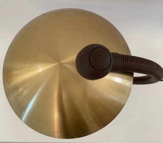 Lampada da Tavolo Vintage Metallo Oro Marrone