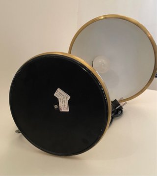Lampada da Tavolo Vintage Metallo Oro Marrone